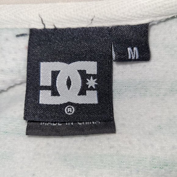 DC Shoes Full-Zip Skateboard Print Hoodie Sweatshirt Mens Medium - Picture 3 of 3